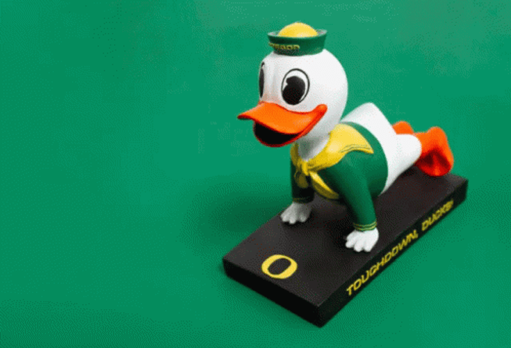 Oregon Ducks Mascot Bubblehead GIF