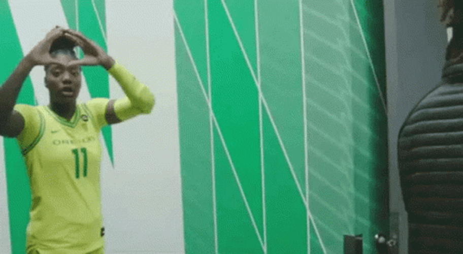 Oregon Ducks O Hand Gesture GIF