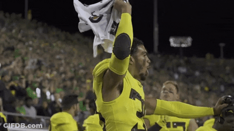 Oregon Ducks Player Troy Dye Celebrating GIF