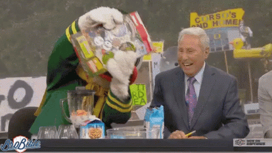 Oregon Ducks Preparing Cereals GIF