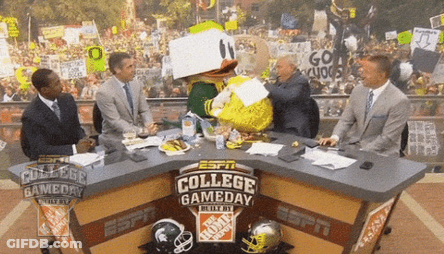 Oregon Ducks Puddles Getting Wild GIF