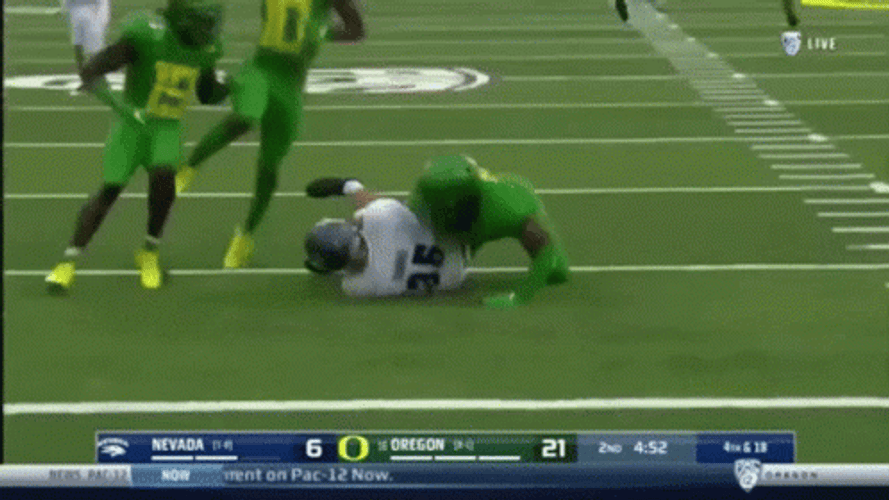 Oregon Ducks Tackle Down GIF