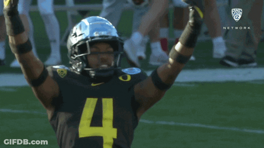 Oregon Ducks Thomas Graham Jr Rallying The Crowd GIF