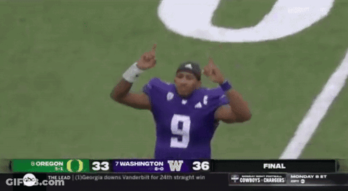 Oregon Vs Washington Football Game GIF