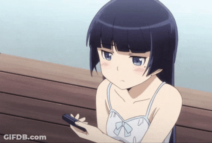 Oreimo Ruri Goko Still Waiting GIF