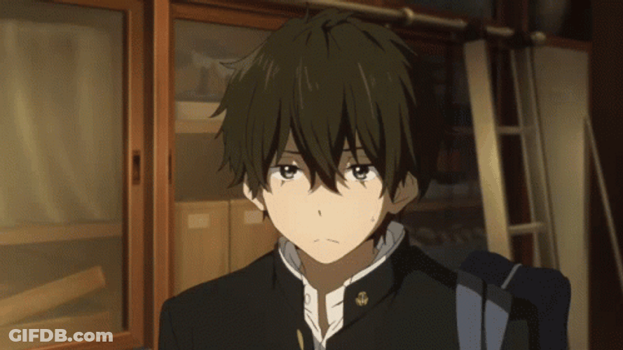 Oreki Houtarou Blank Reaction GIF