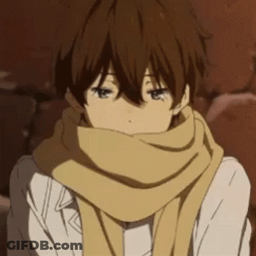 Oreki Houtarou Cold Weather GIF