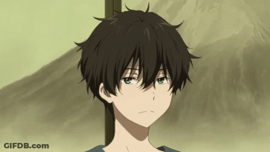 Oreki Houtarou Eating Cherries GIF