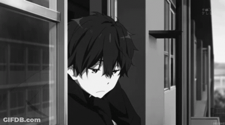 Oreki Houtarou Looking Out Of Window GIF