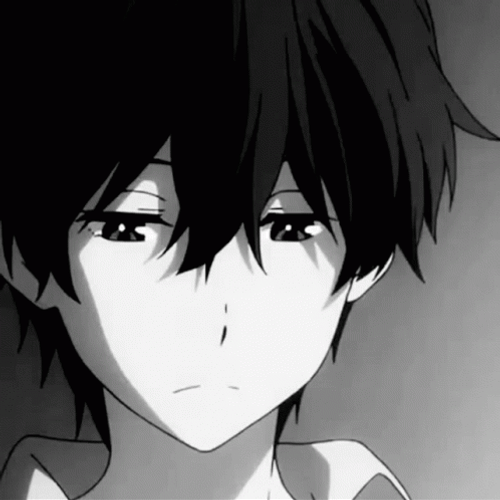 Oreki Houtarou Looking Up GIF