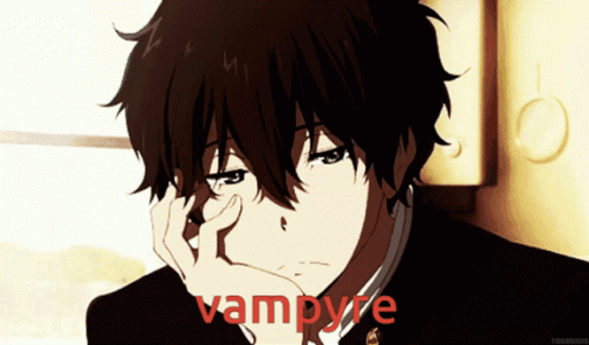 Oreki Houtarou Looks Depressed GIF