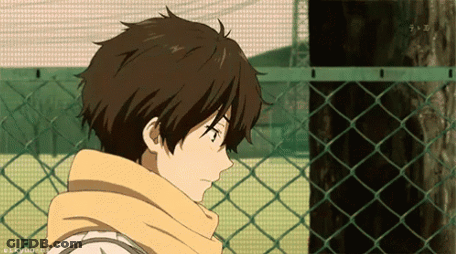 Oreki Houtarou Surprised Reaction GIF
