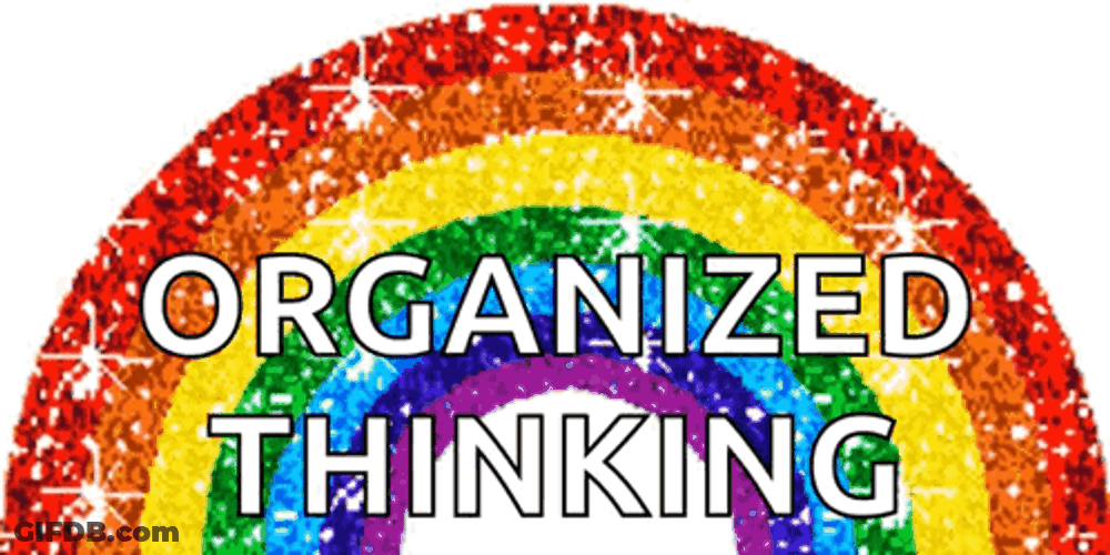 Organized Thinking Moving Rainbow GIF