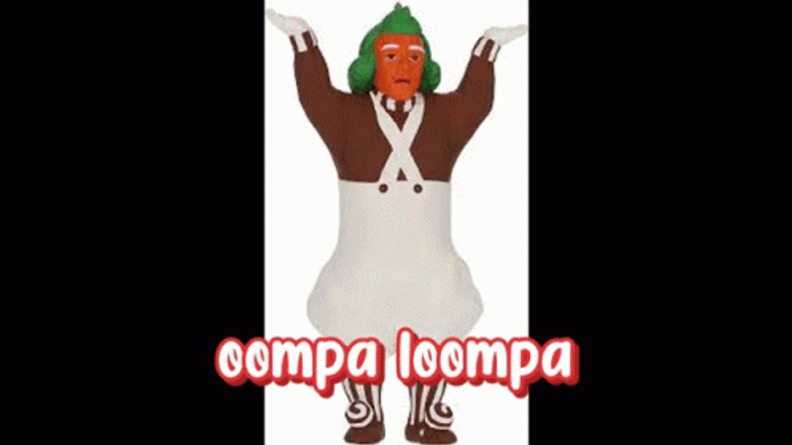 Original Oompa Loompa On Headphones GIF