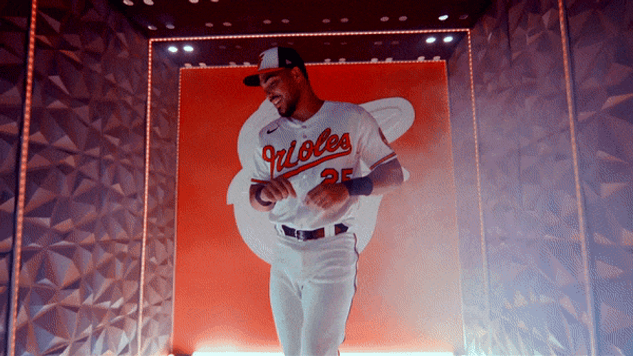 Orioles Anthony Santander Dancing On Stage GIF