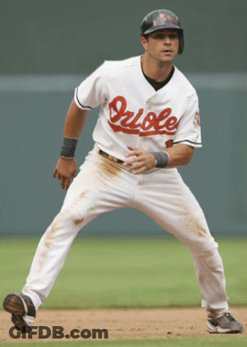 Orioles Baseball Player Ready To Run GIF