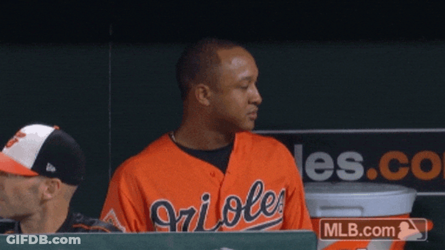 Orioles Jonathan Schoop On A Serious Mood GIF
