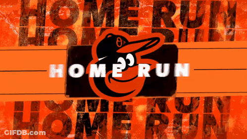 Orioles Logo With Home Run Text GIF