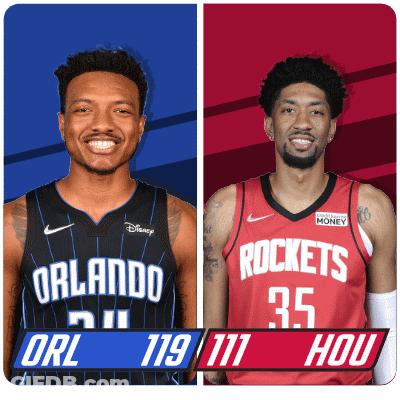 Orlando Magic And Rockets Basketball Players GIF