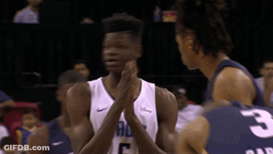 Orlando Magic Mohamed Bamba Birdman Hand Rub GIF