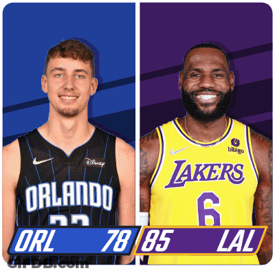 Orlando Magic Vs Lakers Basketball Players GIF