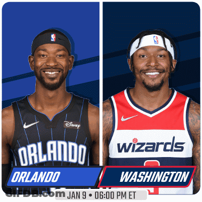 Orlando Wizards And Washington Wizards Are Playing On January 9 GIF