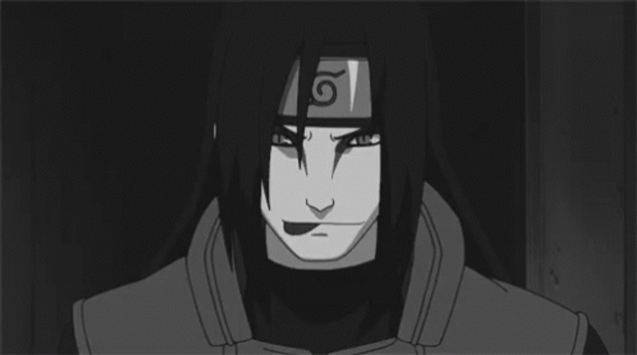Orochimaru Shows Off Long Snake Tongue GIF