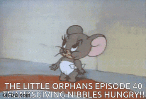 Orphans Episode 40 Thanksgiving Nibbles Hungry Poster GIF