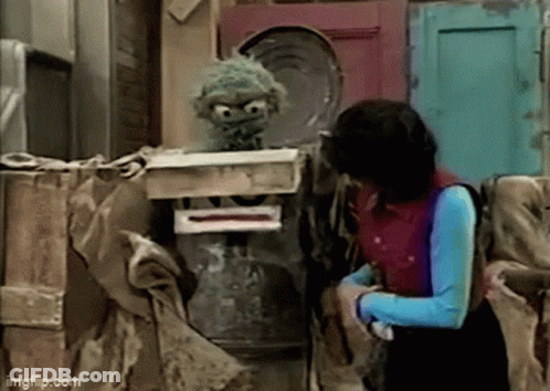 Oscar The Grouch Angry At Camera GIF