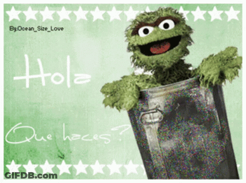 Oscar The Grouch Saying Hola GIF