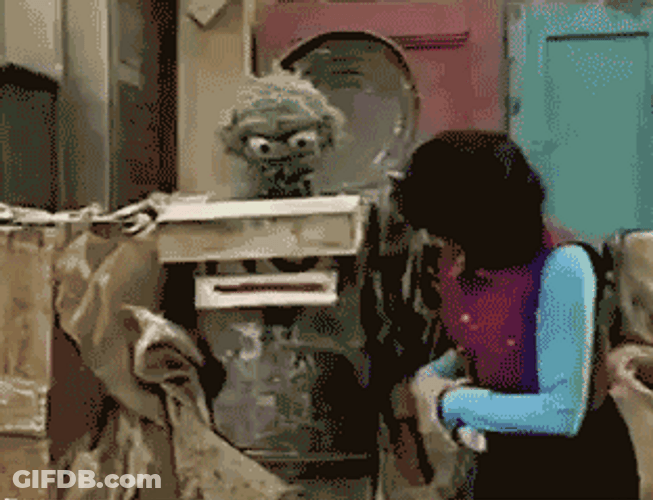 Oscar The Grouch Says No GIF