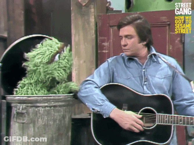 Oscar The Grouch Singing GIF