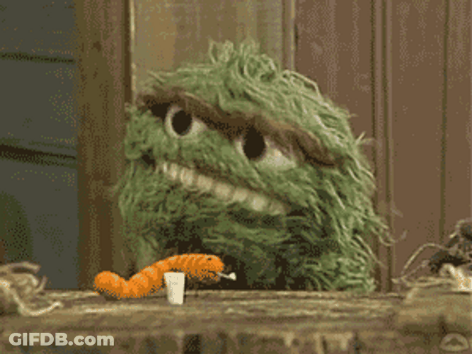 Oscar The Grouch Talking With Full Teeth GIF