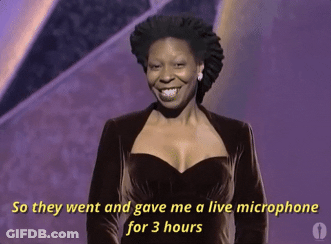 Oscars Host Whoopi Goldberg GIF