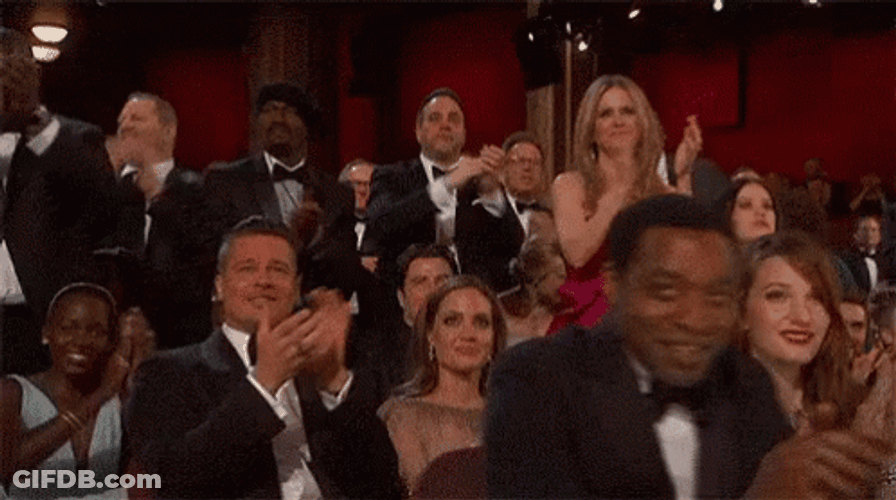 Oscars Standing Ovation Clapping GIF