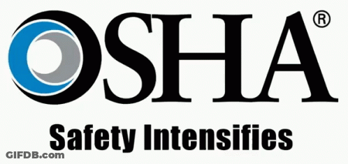 OSHA Safety Logo With Blue Circle GIF