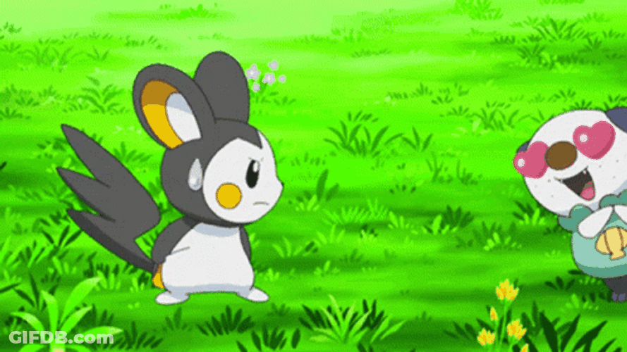 Oshawott Loved Emolga GIF