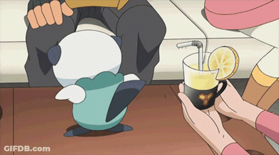 Oshawott Sip Juice GIF
