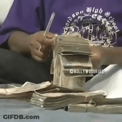 Osita Iheme Compute His Cash On Hand GIF