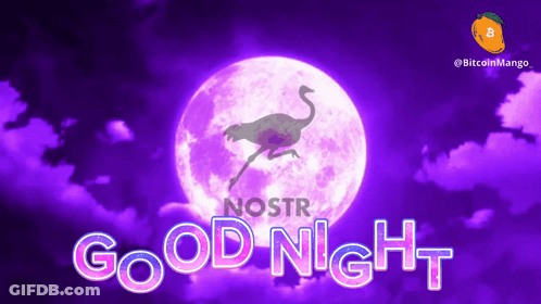 Ostrich Saying Good Night GIF
