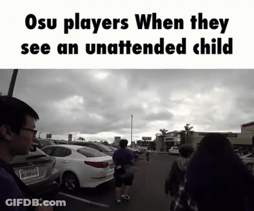 Osu Players Seeing Unattended Child GIF