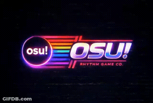 Osu! Rhythm Game Logo GIF