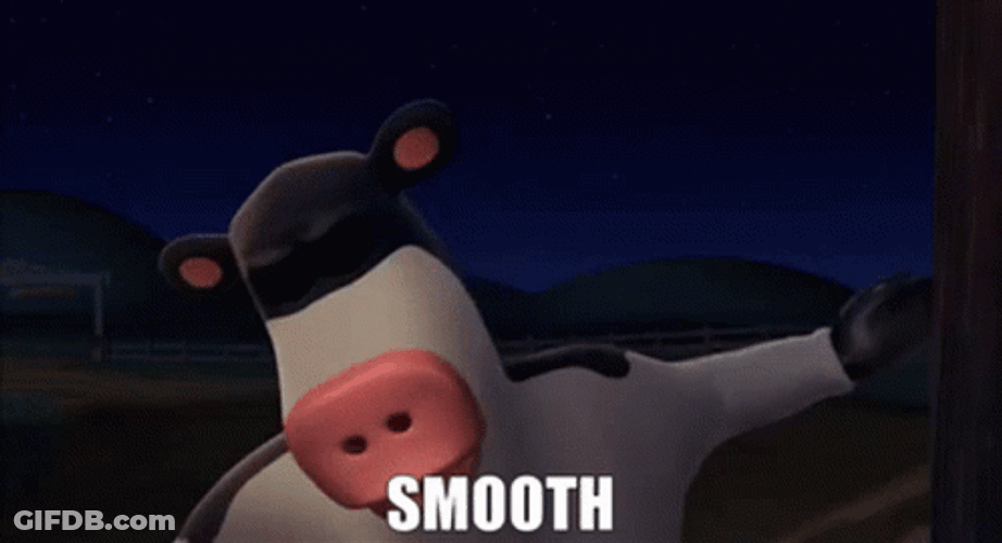 Otis The White Cow Smooth GIF