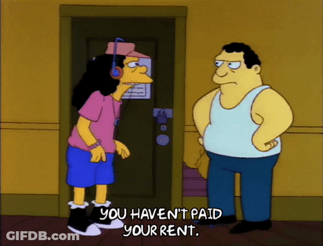Ottoman Kicked Out Haven't Paid Rent GIF