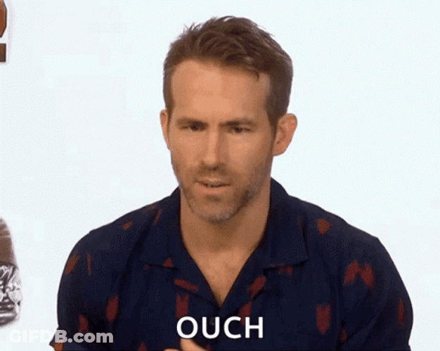 Ouch Ryan Reynolds Ooh Eeh GIF