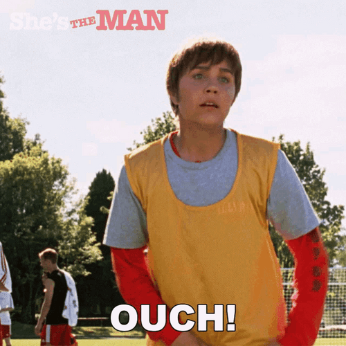 Ouch She's The Man Viola Hastings Agony GIF