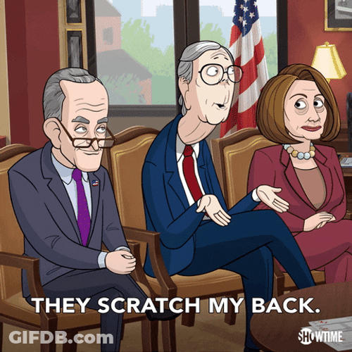 Our Cartoon President They Scratch My Back GIF