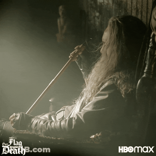 Our Flag Means Death Ed Smoking GIF