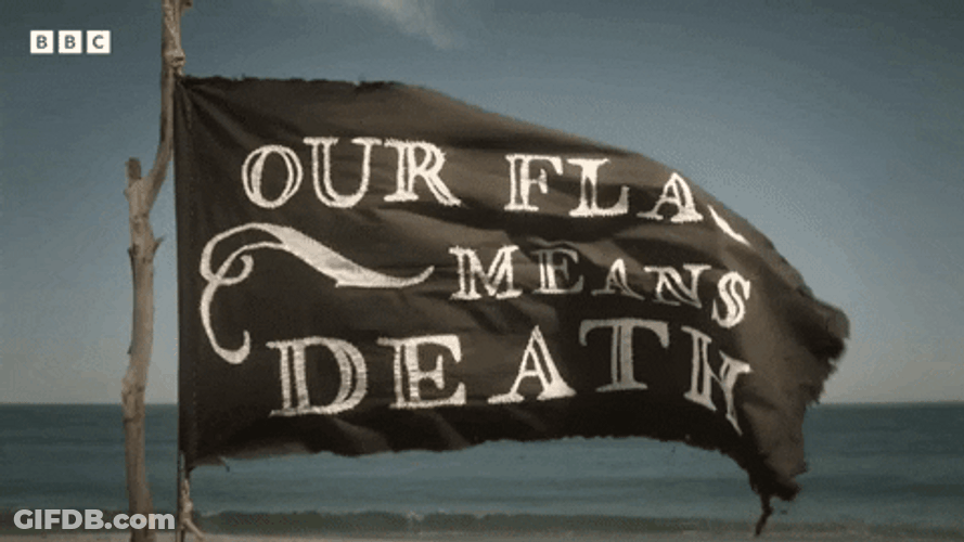 Our Flag Means Death Flag Waving GIF