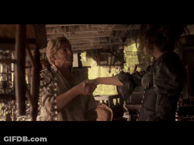 Our Flag Means Death Minnie Driver Shake Hands GIF